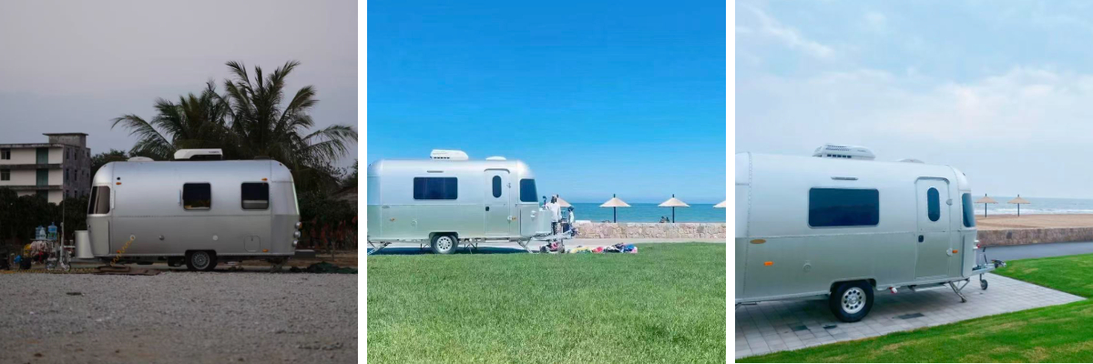 Remolque de viaje de aluminio