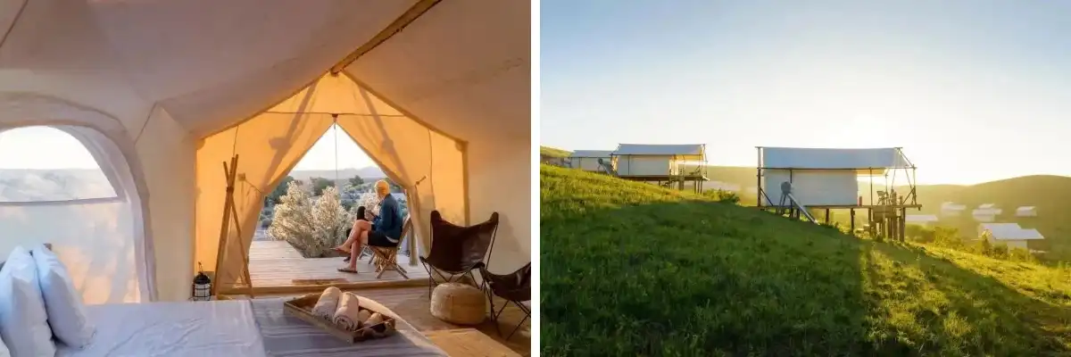 Planification et conception d'un camping : échappez à l'agitation urbaine, à la poésie et aux horizons lointains sous la tente