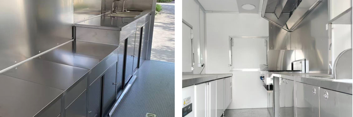 Custom Square Food Trailer