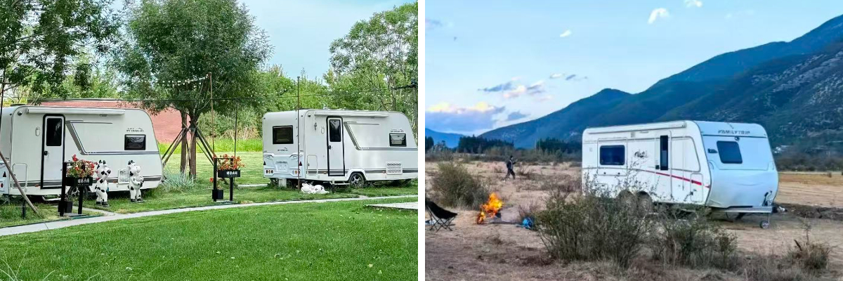 - รถพ่วงเดินทางน้ำหนักเบา