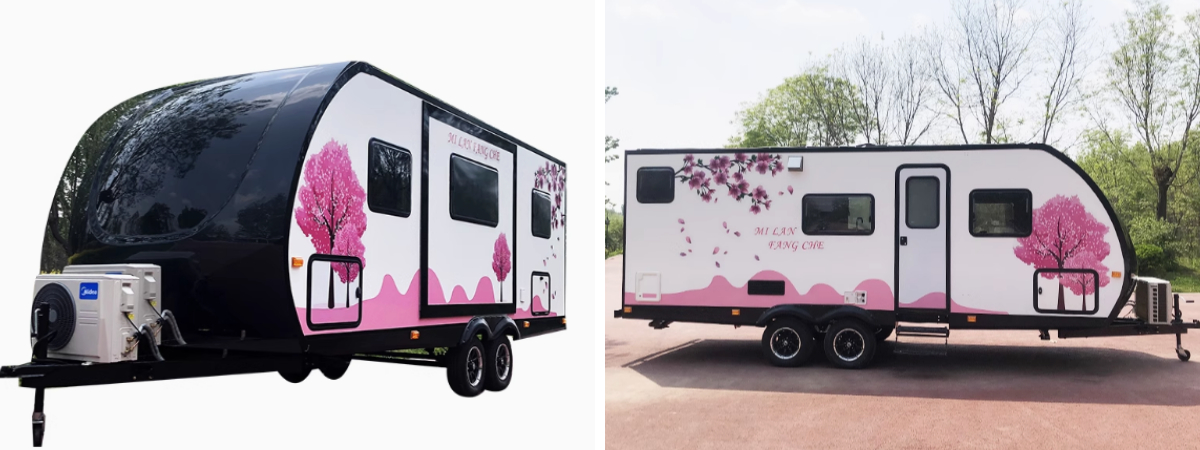 ¿Cómo es el remolque personalizado de un influencer con un millón de seguidores? Un chasis remolcable + interior personalizado = ¡simplemente perfecto!