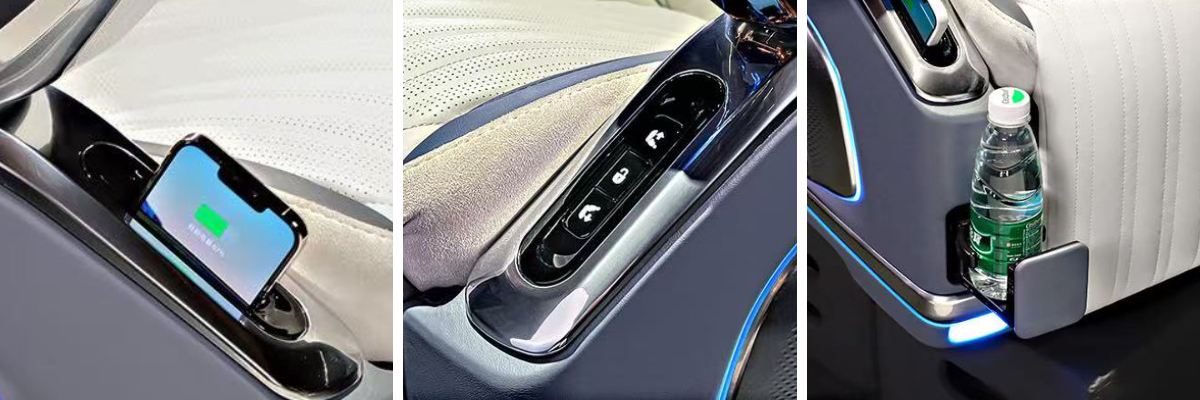 เบาะนั่งผู้บริหารสีเทา