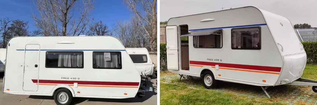 รถพ่วงแคมป์ปิ้งแบบพกพา