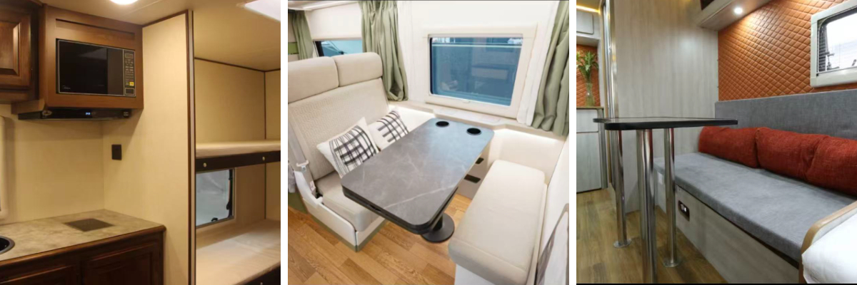 عربة تخييم ذات مصد سحب