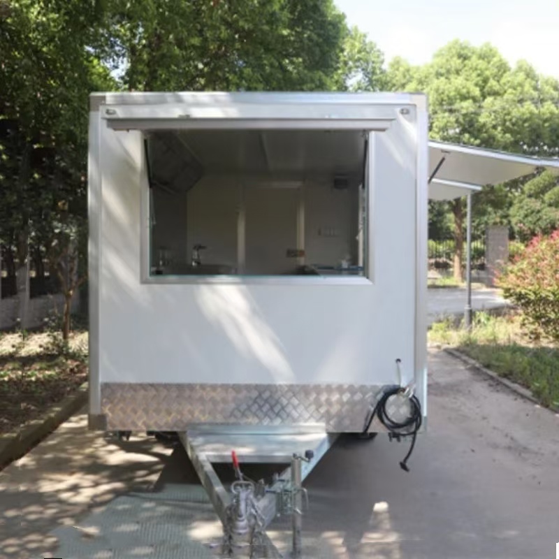 Custom Square Food Trailer