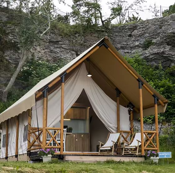 Luxury tents with air conditioning