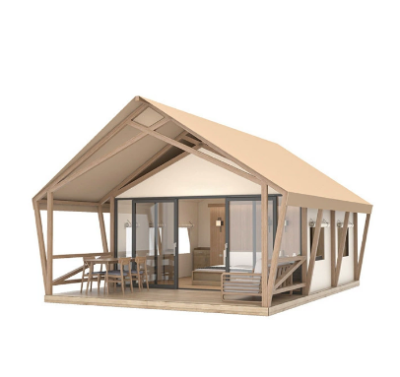 Glamping safari tent