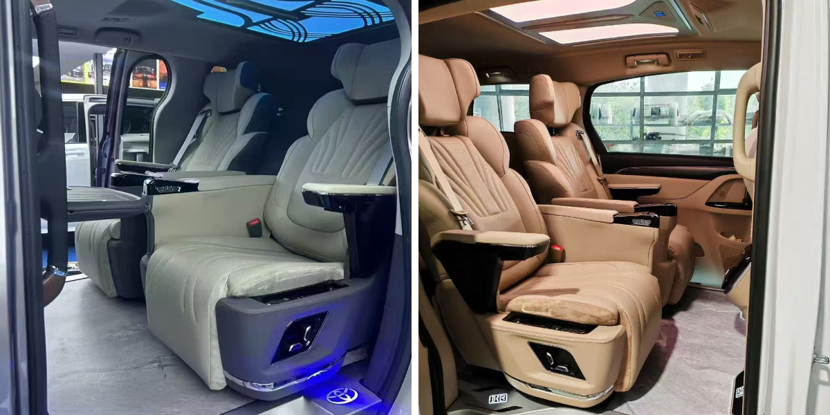 مقاعد قابلة للإمالة في درجة الأعمال