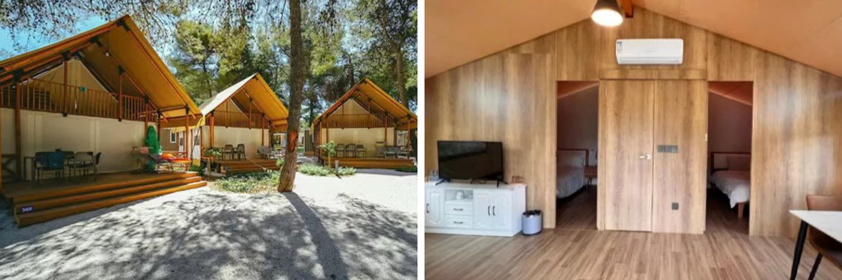 Glamping tent resort