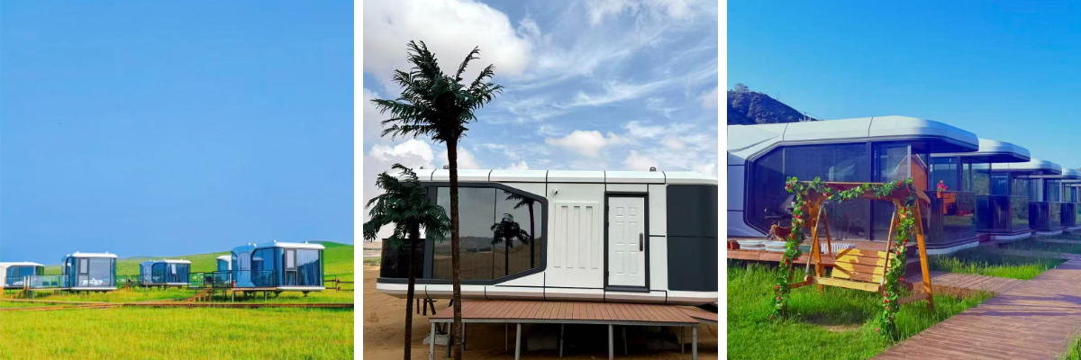 منزل كبسولة صغير حديث