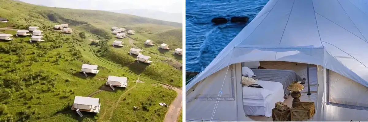 Planification et conception de campings : échapper à l'agitation urbaine, poésie et horizons lointains sous la tente