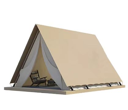 Safari tent glamping with hot tub