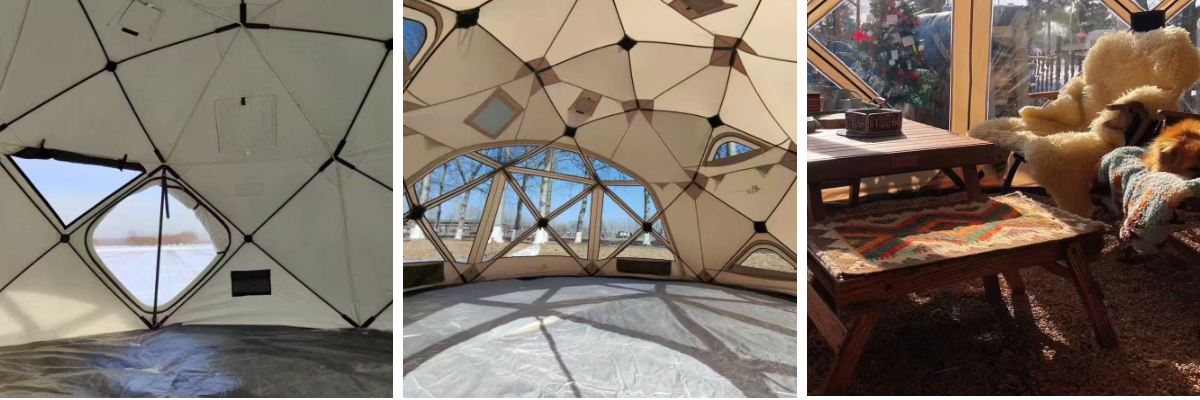 Tienda de campaña de lujo casa cara