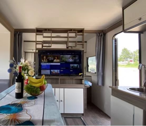 عربة تخييم ذات مصد سحب