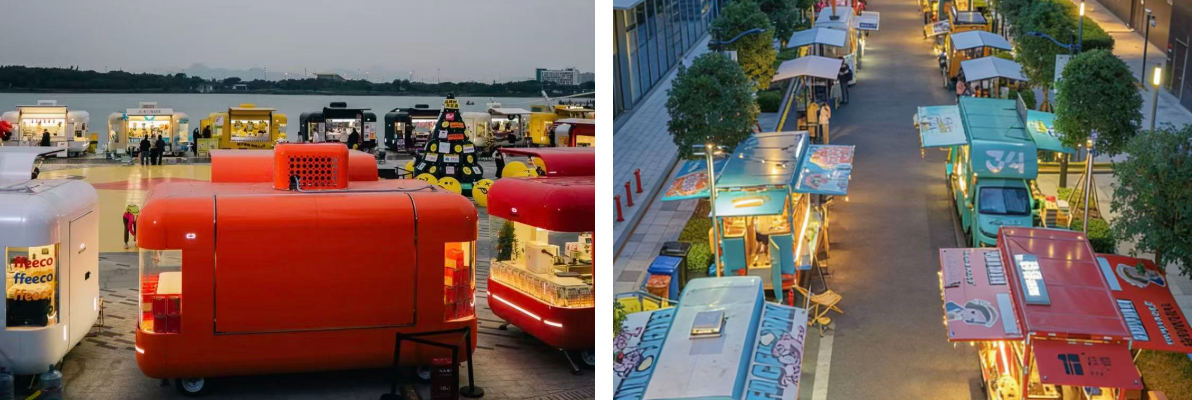 รถพ่วงอาหารที่กำหนดเอง