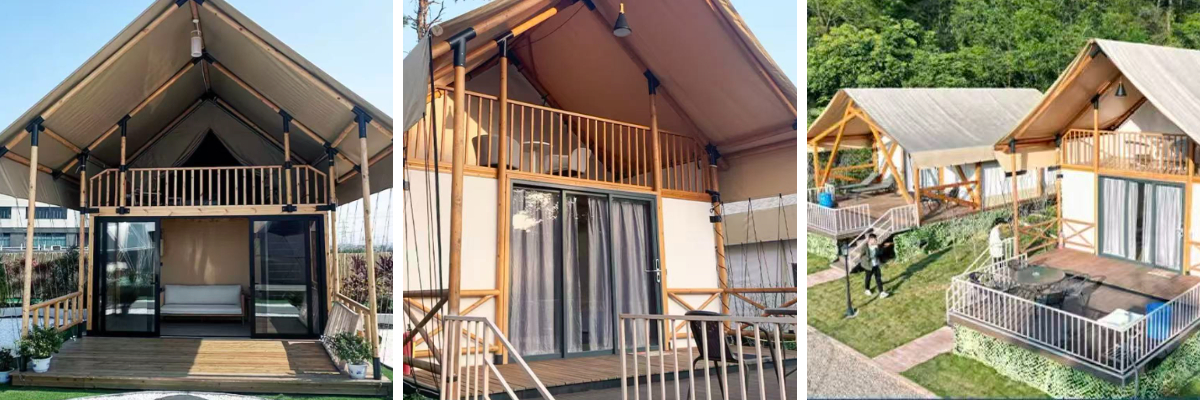 Glamping tent resort